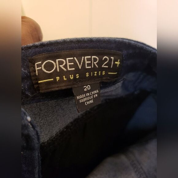 Dark Blue Denim Pull On Ankle Skinny Jeans Gold Exposed Zipper Detail Stretchy - Picture 9 of 9